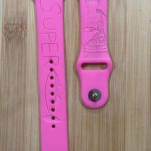 BTS Jin super tuna  k pop themed Engraved design on a silicone watch band compatible with Apple Watch and Samsung Galaxy Watch