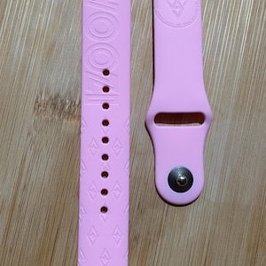 Seventeen k pop bias themed engraved design on a silicone watch band compatible with Apple Watch and Samsung Galaxy Watch