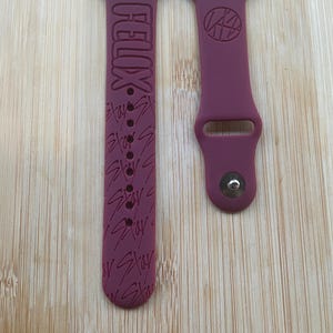 Stray Kids SKZOO k pop themed engraved design on a silicone watch band compatible with Apple Watch and Samsung Galaxy Watch