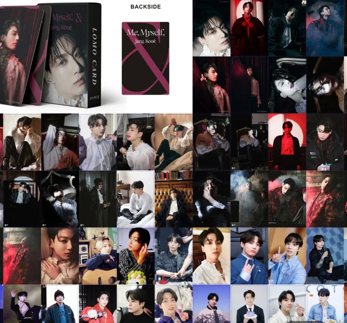BTS Jung Kook “me Myself & Jung Kook” 55 Pcs Lomo Card - Etsy