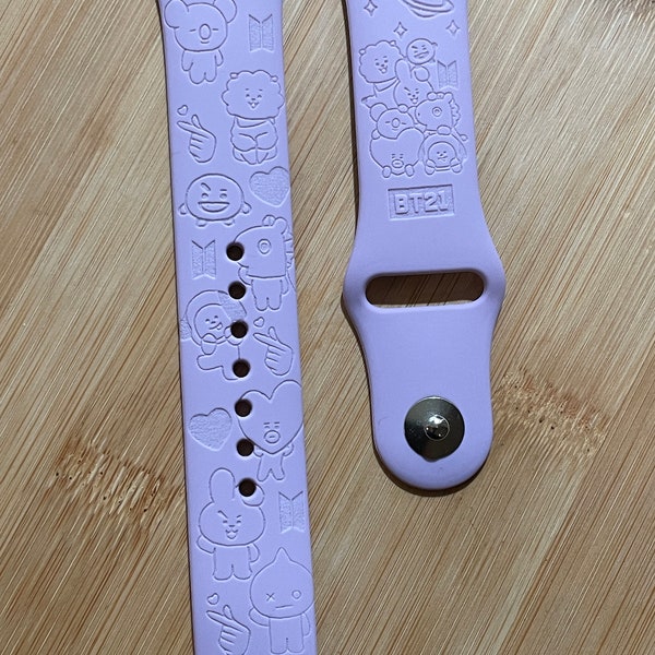 BTS inspired Apple and Samsung Galaxy Watch Band