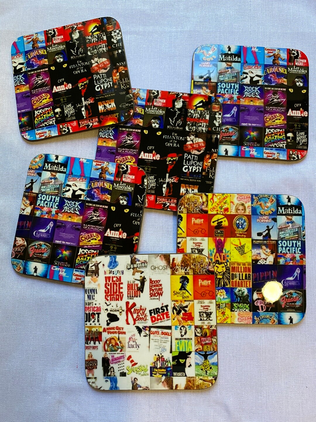 Musical Themed Coaster Set of Six - Etsy