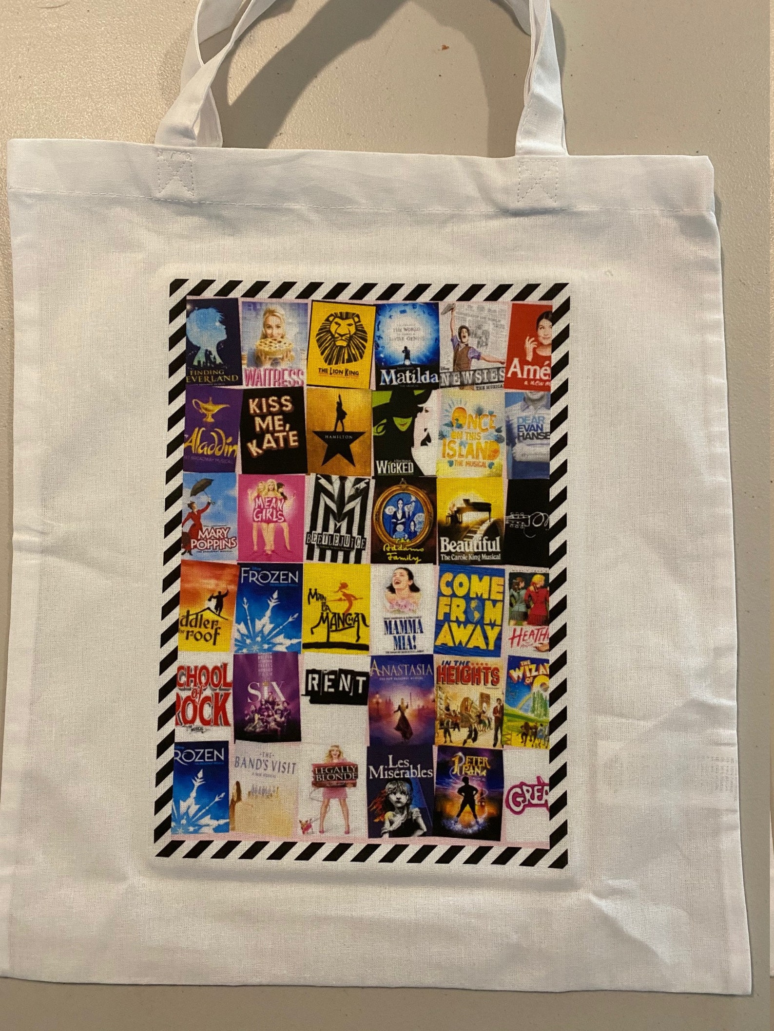 Musical Theatre Shopping Tote Bags Etsy