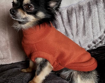 Chihuahua coat /chihuahua fleece housecoat/ jumper
