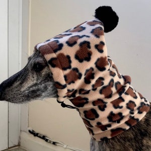 Whippet pom pom hat / dog snood/ dog hat