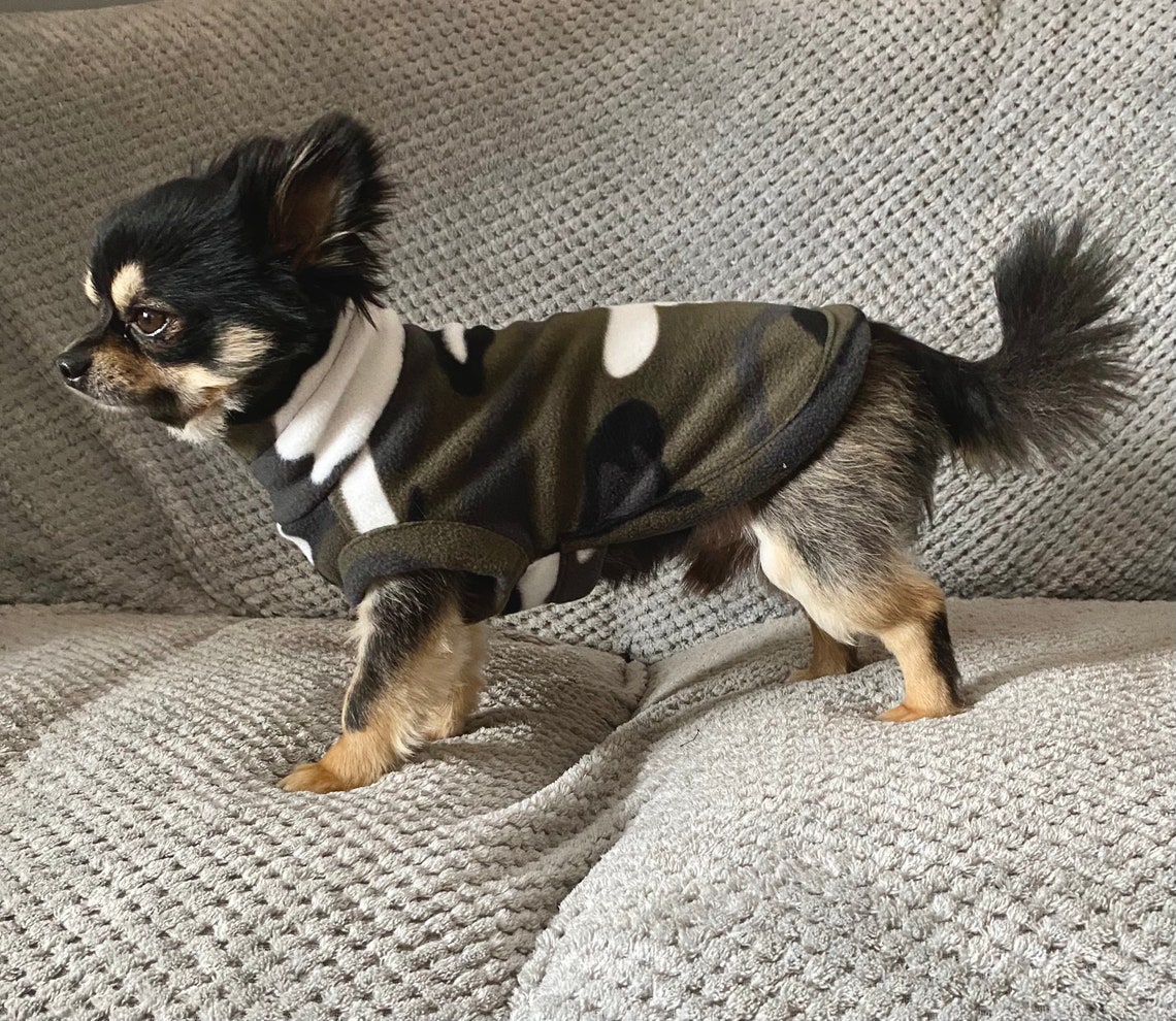 Chihuahua coat /chihuahua fleece housecoat/ jumper Etsy
