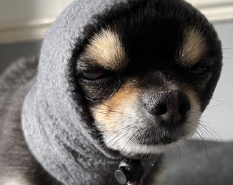 Chihuahua fleece hat /dog snood/dog hat