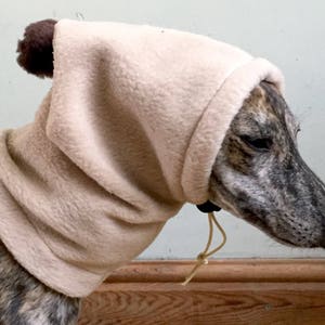 Whippet pom pom hat / dog snood
