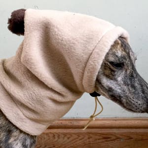 Cappello con pompon Whippet / snood per cani