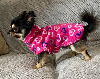 Chihuahua coat /chihuahua fleece housecoat/ jumper