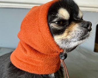 Chihuahua fleece hat /dog snood/dog hat