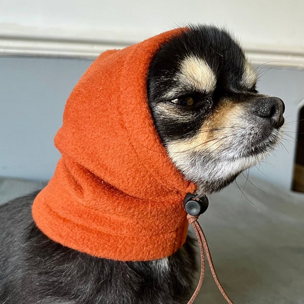 Cappello in pile Chihuahua/snood per cani/cappello per cani