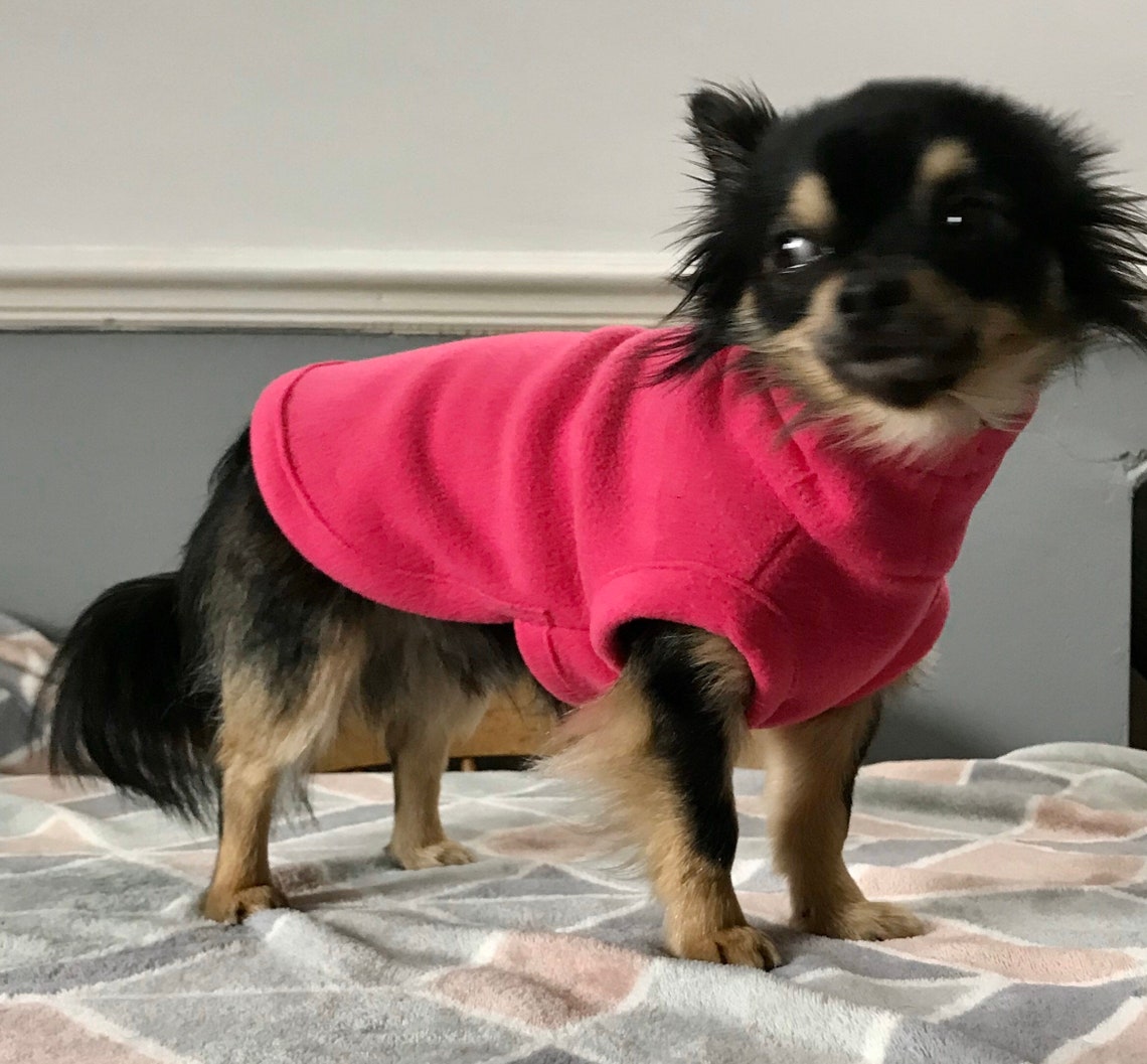 Chihuahua coat /chihuahua fleece housecoat/ jumper Etsy