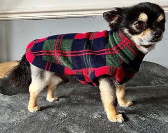 Manteau chihuahua/robe d'intérieur en polaire chihuahua/pull