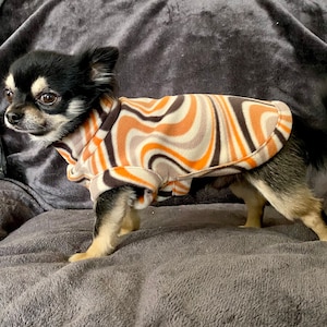 bata de casa de forro polar chihuahua