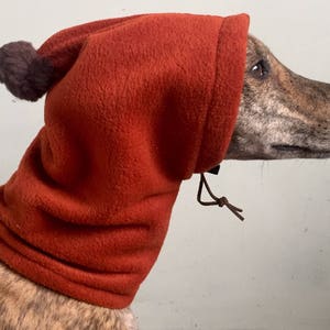 Whippet pom pom hat / dog snood