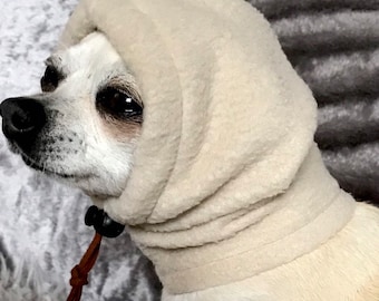 Cappello in pile Chihuahua/snood per cani/cappello per cani