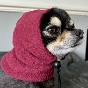 Chihuahua fleece hat /dog snood/dog hat