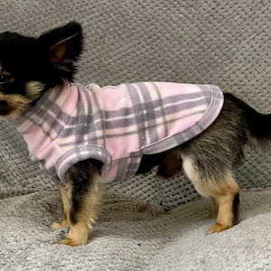Chihuahua coat /chihuahua fleece housecoat/ jumper