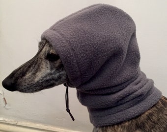 Cappello in pile polare Whippet/snood per cani