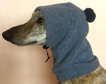 Whippet pom pom hat / dog snood