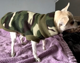 chihuahua fleece housecoat