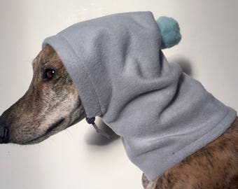 Whippet Bommel Mütze / Hunde Snood