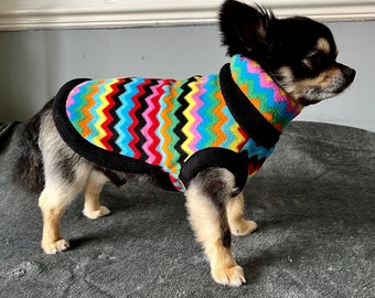 Manteau chihuahua/robe d'intérieur en polaire chihuahua/pull