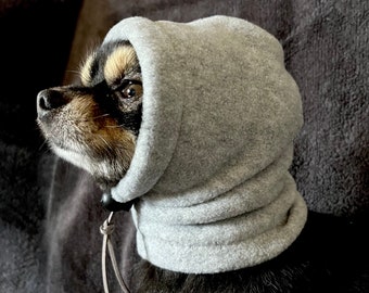 Cappello in pile Chihuahua/snood per cani/cappello per cani