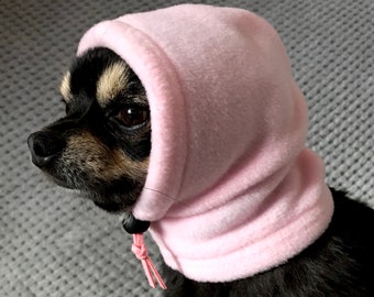 Chihuahua fleece hat /dog snood/dog hat