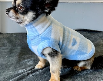 Manteau chihuahua/robe d'intérieur en polaire chihuahua/pull