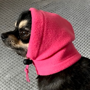 Chihuahua fleece hat /dog snood/dog hat