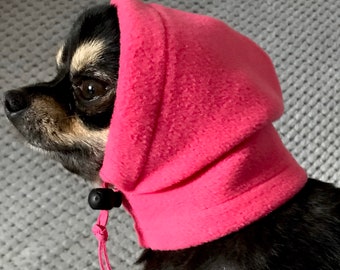 Chihuahua fleece hat /dog snood/dog hat