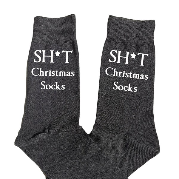 Funny Shit Christmas Socks, Joke Novelty Socks, Christmas Gift, Stocking Filler, Secret Santa Gift