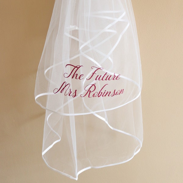 Personalised hen party veil, Personalised wedding veil, Bride to be, Hen party, Bridal shower, Bachelorette party
