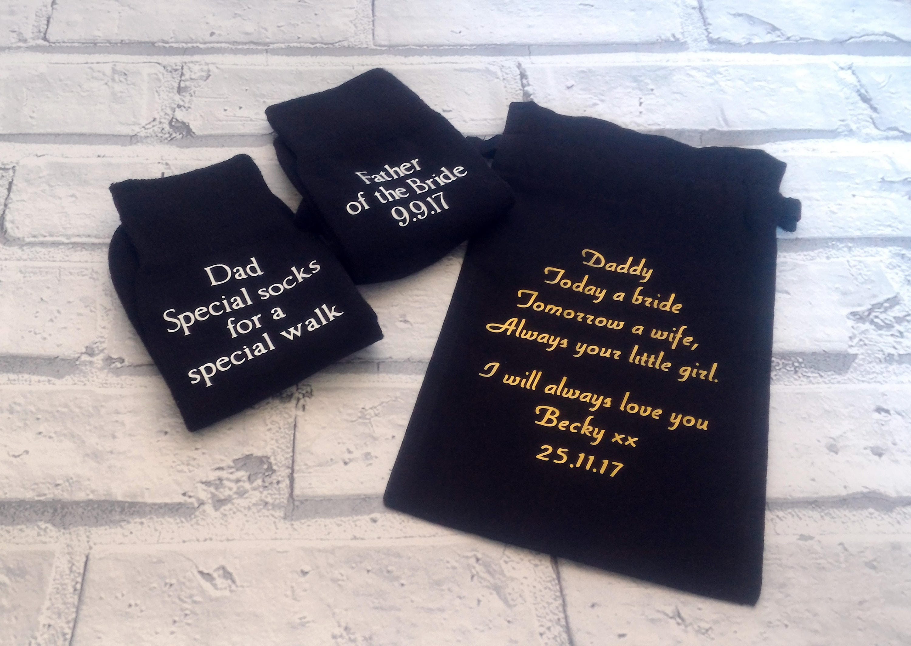 Father of the bride gift, Father of the bride socks, Father of the br…