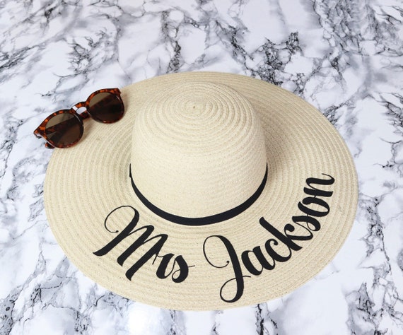personalised beach hat