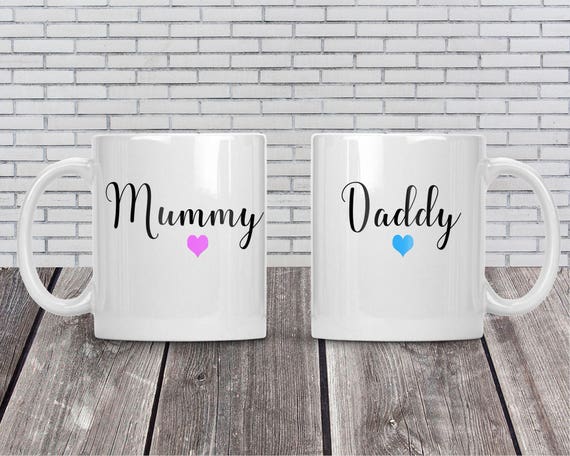 mummy and daddy mug gift set