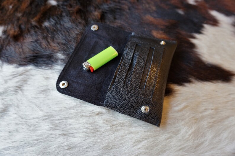 Téléchargement gratuit Images Pochette A Tabac En Cuir Souple De Veau Noir Blague A Tabac Etsy dernière par