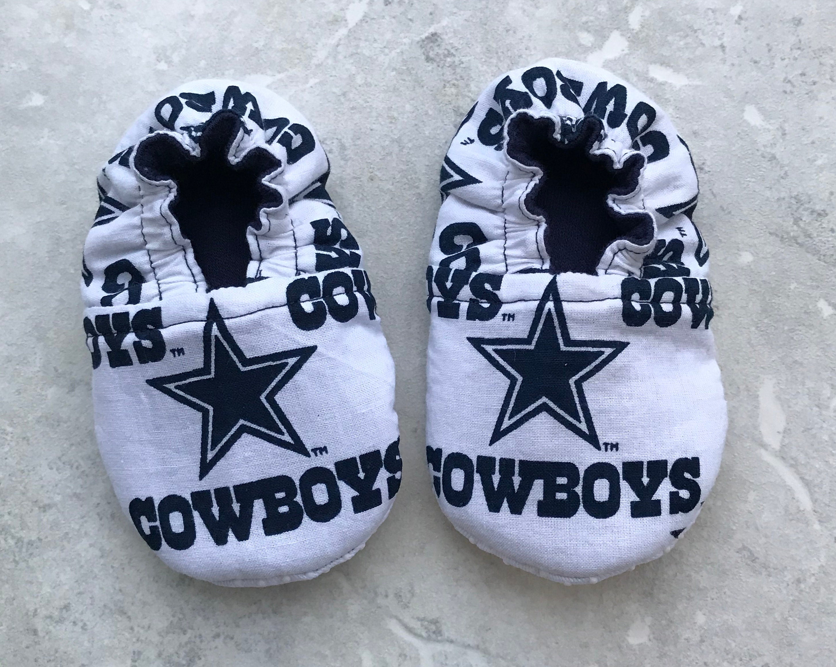 Dallas Cowboys Non Skid Soft Sole Toddler Shoe Non Skid Sole Crawler Slipper Etsy