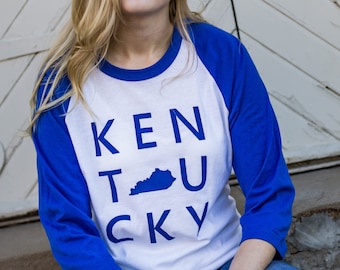 Kentucky Raglan / Kentucky Baseball Tee / Kentucky Shirt / University of Kentucky / Kentucky Basketball / BBN / Kentucky Wildcats / Ky