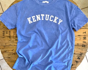 KENTUCKY Mineral Wash T-shirt /Kentucky T-shirt /University of Kentucky/Kentucky State / Kentucky Wildcats