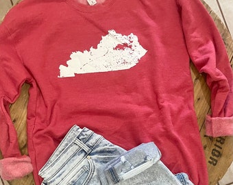 Kentucky Shirt, State of Kentucky Shirt, Kentucky Shirt for Women, Kentucky Tee, Bluegrass State Shirt, Vintage and Distressed Design