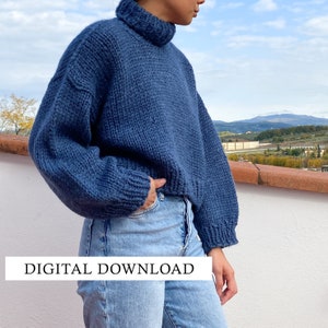 Erica Sweater | PATTERN DOWNLOAD | Beginner Knitting