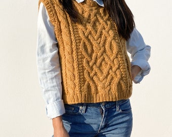 Spring Vest No. 2 | Knitted Jumpers | Handmade in Merino Wool