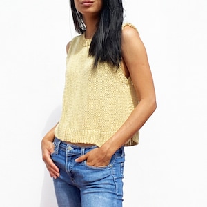 Summer Top No.2 | Cotton Knits | Handmade Knitted Top