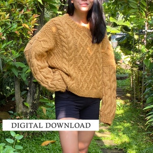 Sweater No. 6 Pattern | Digital Download  | Intermediate Knitting