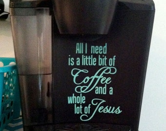Coffee and Jesus SVG: Digital Cutting File (Digital Download)