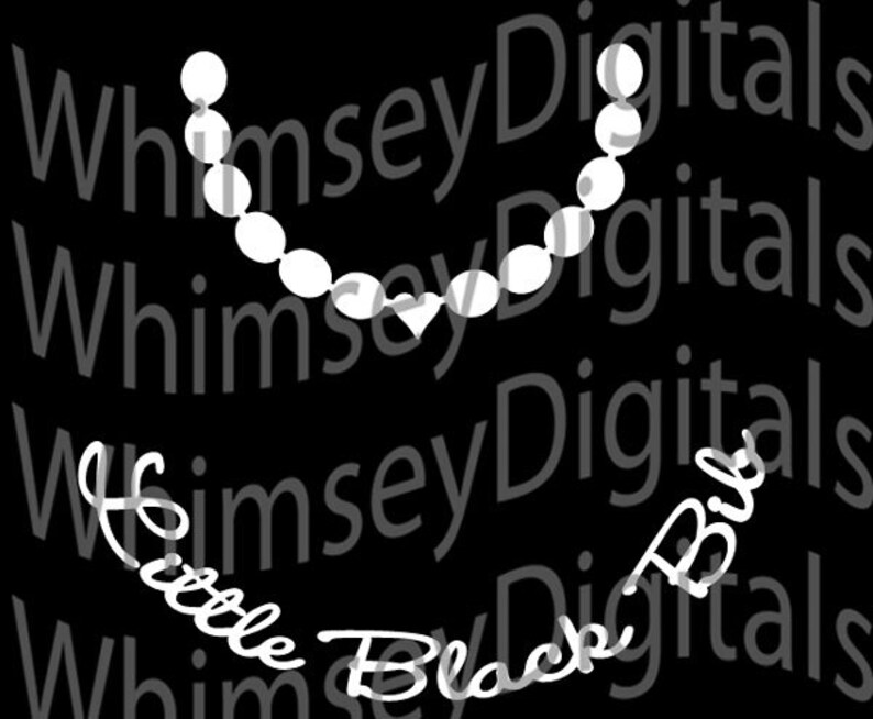 Download Little Black Bib Baby Necklace Fun Baby Bib SVG Cut File ...
