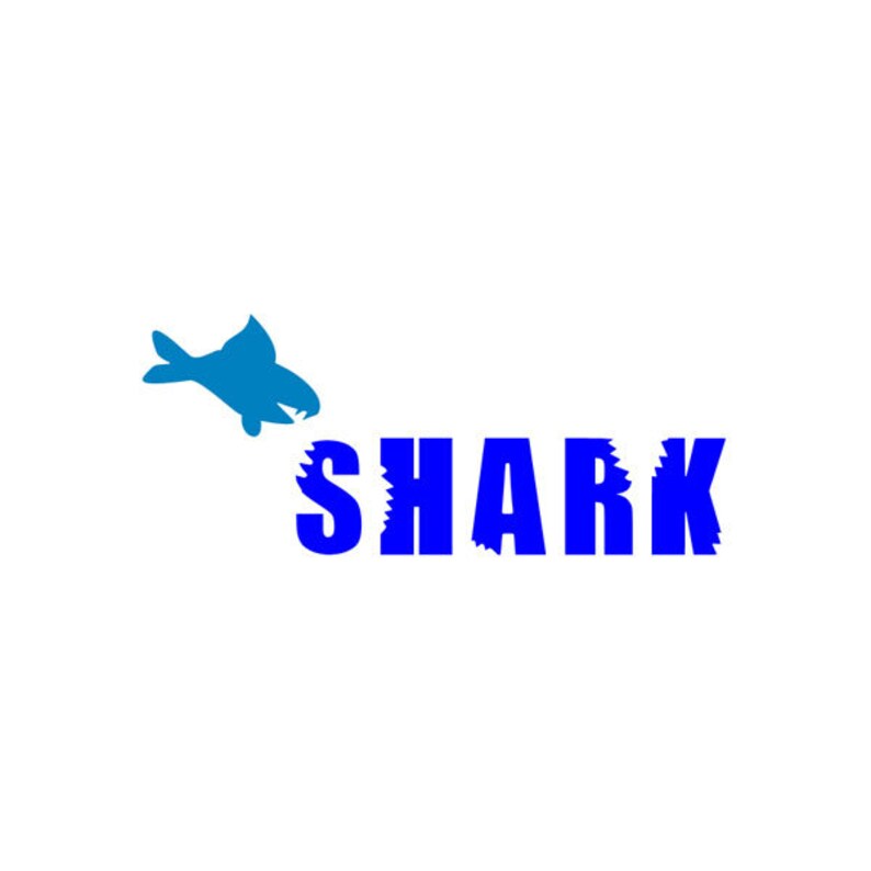 Download Shark Bite Alphabet SVG Shark Week Bitten ABC's Digital | Etsy